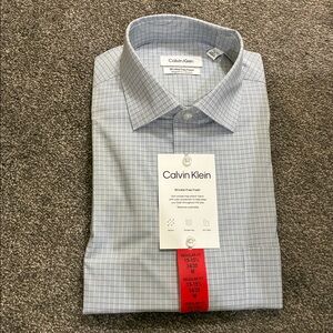 Calvin Klein Men's Plaid Dress Shirt